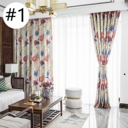 Gordijn In Scandinavische Stijl, Op Maat Gemaakt, Gordijn Met Bloemenprint Van Katoen