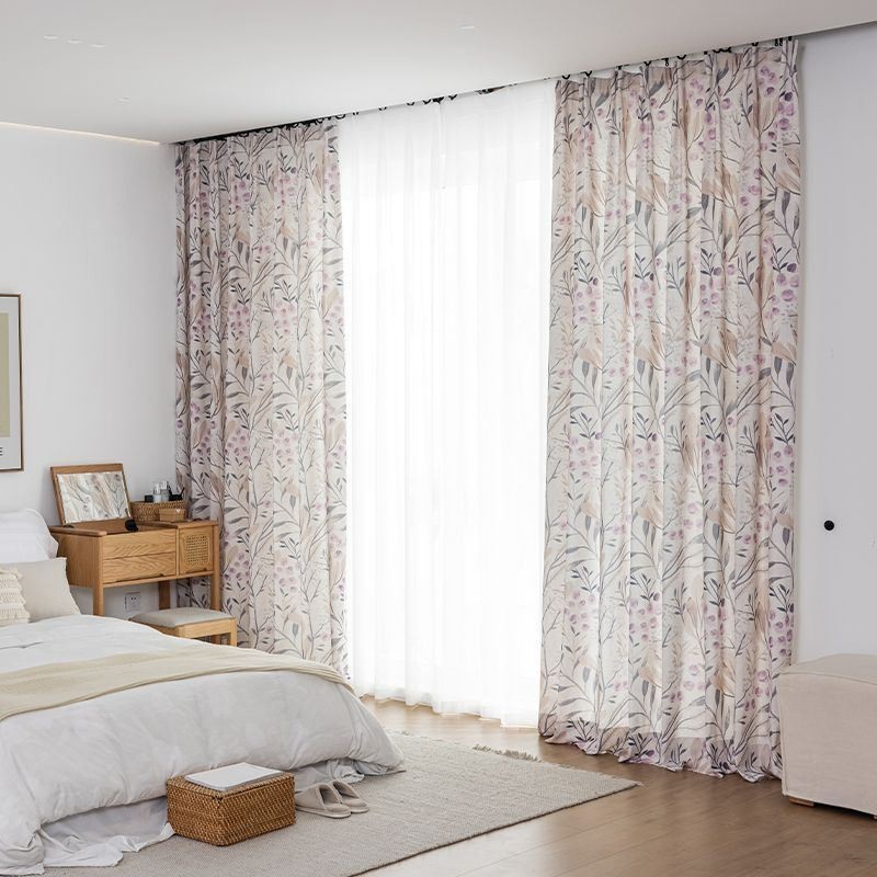 Gordijn In Scandinavische Stijl Op Maat Gemaakt Gordijn Met Katoenen Plantenprint