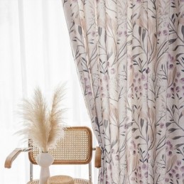 Gordijn In Scandinavische Stijl Op Maat Gemaakt Gordijn Met Katoenen Plantenprint