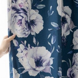 Gordijn Met Bloemenprint, Op Maat Gemaakt, Nordic Stijl, Katoen