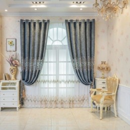 Verduisteringsgordijn Op Maat Gemaakt Gordijn Met Geometrische Borduursels In Scandinavische Stijl Voor Woonkamer En Slaapkamer