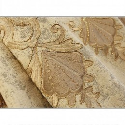 Chenille Semi-Verduisteringsgordijn Op Maat Gemaakt Gordijn Europees Bloemenborduurwerk Woonkamer Slaapkamer