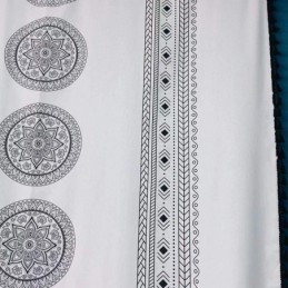 Bedrukt Linnen Gordijn Op Maat Gemaakt In Scandinavische Stijl Voor Woonkamer En Slaapkamer