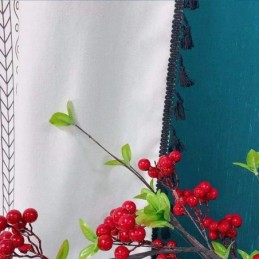 Bedrukt Linnen Gordijn Op Maat Gemaakt In Scandinavische Stijl Voor Woonkamer En Slaapkamer