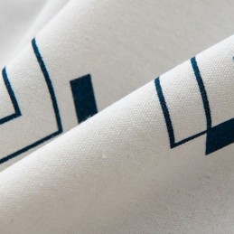 Geometrisch Bedrukt Linnen Gordijn Op Maat Gemaakt Gordijn In Scandinavische Stijl Voor Woonkamer/Slaapkamer