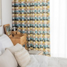 Katoenen Gordijn Op Maat Gemaakt Gordijn In Scandinavische Stijl Bedrukt