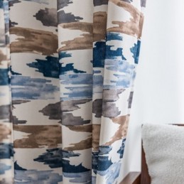 Katoenen Gordijn Op Maat Gemaakt Gordijn In Scandinavische Stijl Bedrukt