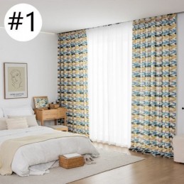 Katoenen Gordijn Op Maat Gemaakt Gordijn In Scandinavische Stijl Bedrukt