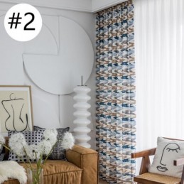 Katoenen Gordijn Op Maat Gemaakt Gordijn In Scandinavische Stijl Bedrukt