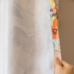 Gordijn Op Maat Gemaakt Gordijn Met Plantenprint In Amerikaanse Stijl