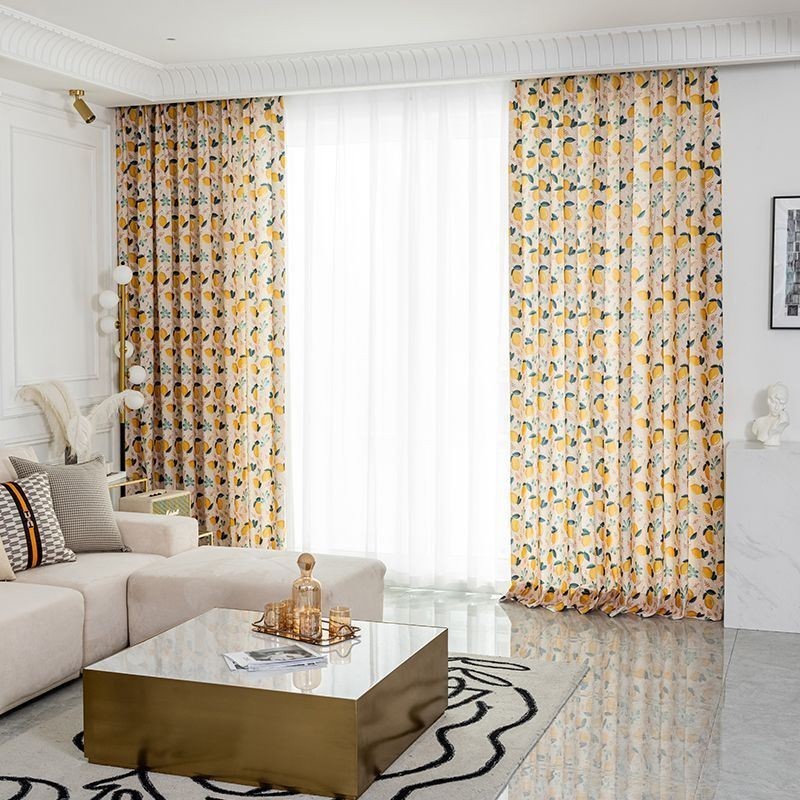 Katoenen Gordijn Op Maat Gordijn Fruit Bedrukt Nordic