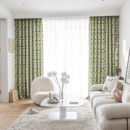 Katoenen Gordijn Op Maat Gordijn Fruit Bedrukt Nordic