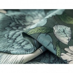 Katoenen Gordijn Op Maat Gemaakt Gordijn Met Bloemenprint In Scandinavische Stijl