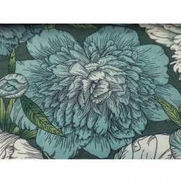 Katoenen Gordijn Op Maat Gemaakt Gordijn Met Bloemenprint In Scandinavische Stijl