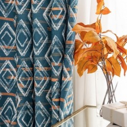 Gordijn Op Maat Gordijn Rhombus Bedrukt Nordic Stijl