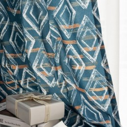 Gordijn Op Maat Gordijn Rhombus Bedrukt Nordic Stijl