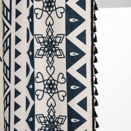 Linnen Gordijn Met Bloemenprint, Op Maat Gemaakt, In Scandinavische Stijl Voor Woonkamer/Slaapkamer