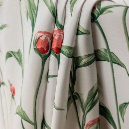 Nordic Stijl Gordijn Op Maat Gemaakt Gordijn Plant Bedrukt Polyester