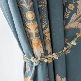 Katoenen Gordijn Op Maat Gemaakt Gordijn Europees Bloemenprint Stijl