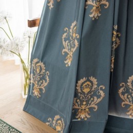 Katoenen Gordijn Op Maat Gemaakt Gordijn Europees Bloemenprint Stijl