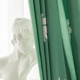 Katoenen Gordijn Op Maat Gemaakt Gordijn In Scandinavische Stijl Met Bloemenprint