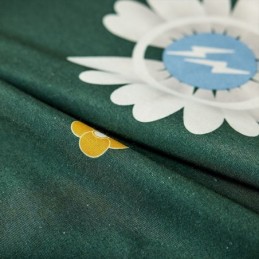 Katoenen Gordijn Op Maat Gemaakt Gordijn Met Bloemenprint In Scandinavische Stijl