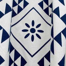 Nordic Stijl Linnen Gordijnen Geometrisch Bedrukt Voor Woonkamer Slaapkamer