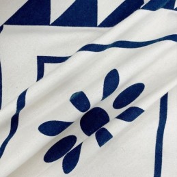 Nordic Stijl Linnen Gordijnen Geometrisch Bedrukt Voor Woonkamer Slaapkamer