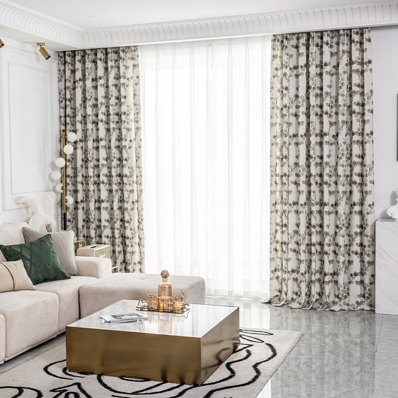 Katoenen Gordijn Op Maat Gemaakt Gordijnblad Bedrukt Nordic