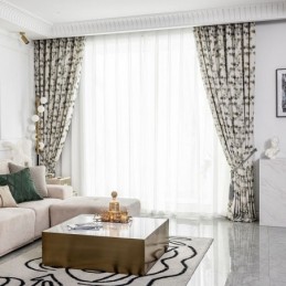 Katoenen Gordijn Op Maat Gemaakt Gordijnblad Bedrukt Nordic