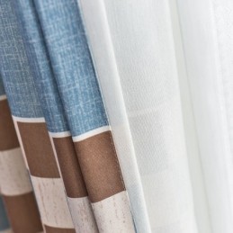 Katoenen Gordijn Op Maat Gemaakt Gordijn Geruit Bedrukte Scandinavische Stijl