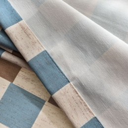 Katoenen Gordijn Op Maat Gemaakt Gordijn Geruit Bedrukte Scandinavische Stijl