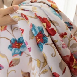 Amerikaanse Stijl Gordijnen Met Plantenprint