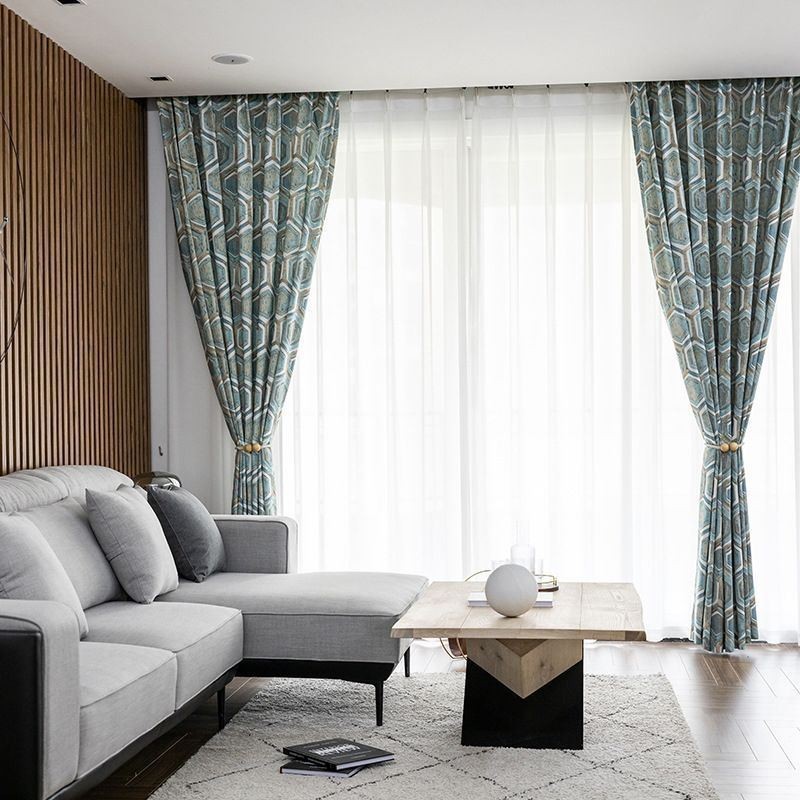 Nordic Verduisteringsgordijnen Met Geometrische Print Voor Woonkamer En Slaapkamer