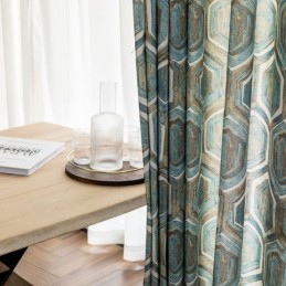 Nordic Verduisteringsgordijnen Met Geometrische Print Voor Woonkamer En Slaapkamer