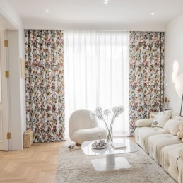 Bladbedrukte Gordijnen...