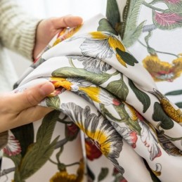 Bladbedrukte Gordijnen Amerikaanse Stijl Polyester