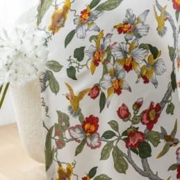 Bladbedrukte Gordijnen Amerikaanse Stijl Polyester