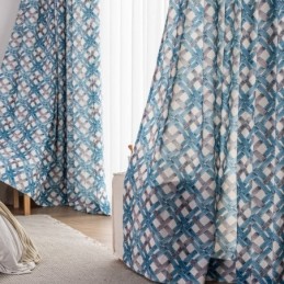 Katoenen Gordijn Op Maat Gemaakt Gordijn Bedrukte Scandinavische Stijl