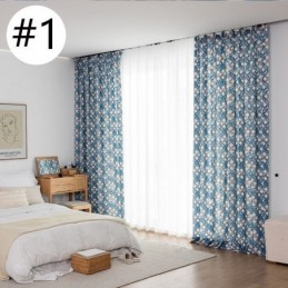 Katoenen Gordijn Op Maat Gemaakt Gordijn Bedrukte Scandinavische Stijl