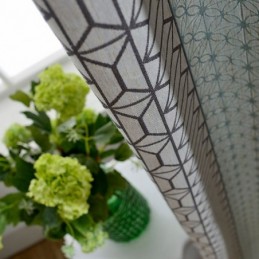 Nordic Katoenen Linnen Verduisteringsgordijn Op Maat Gemaakt Gordijn Geometrisch Jacquard Voor Woonkamer Slaapkamer