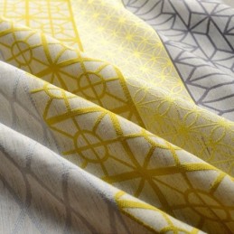 Nordic Katoenen Linnen Verduisteringsgordijn Op Maat Gemaakt Gordijn Geometrisch Jacquard Voor Woonkamer Slaapkamer