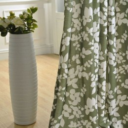 Verduisteringsgordijn Op Maat Gemaakt Gordijn In Scandinavische Stijl Met Bloemenprint Voor Woonkamer En Slaapkamer