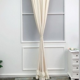 Effen Chenille Gordijnen In Scandinavische Stijl Voor Woonkamer Slaapkamer