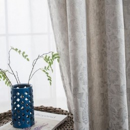 Nordic Verduisteringsgordijn Op Maat Gemaakt Gordijn Linnen Plant Jacquard Voor Woonkamer Slaapkamer