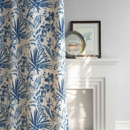 Gordijn Met Plantenprint, Op Maat Gemaakt, Verduisteringsgordijnen Voor Woonkamer En Slaapkamer