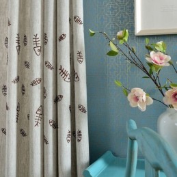 Nordic Verduisteringsgordijn Op Maat Gemaakt Gordijn Visgraat Jacquard Voor Woonkamer Slaapkamer