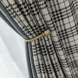 Gordijnen Modern Eenvoudig Pied-De-Poule