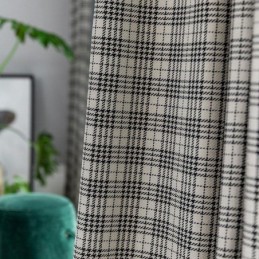 Gordijnen Modern Eenvoudig Pied-De-Poule