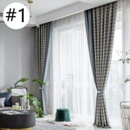 Gordijnen Modern Eenvoudig Pied-De-Poule